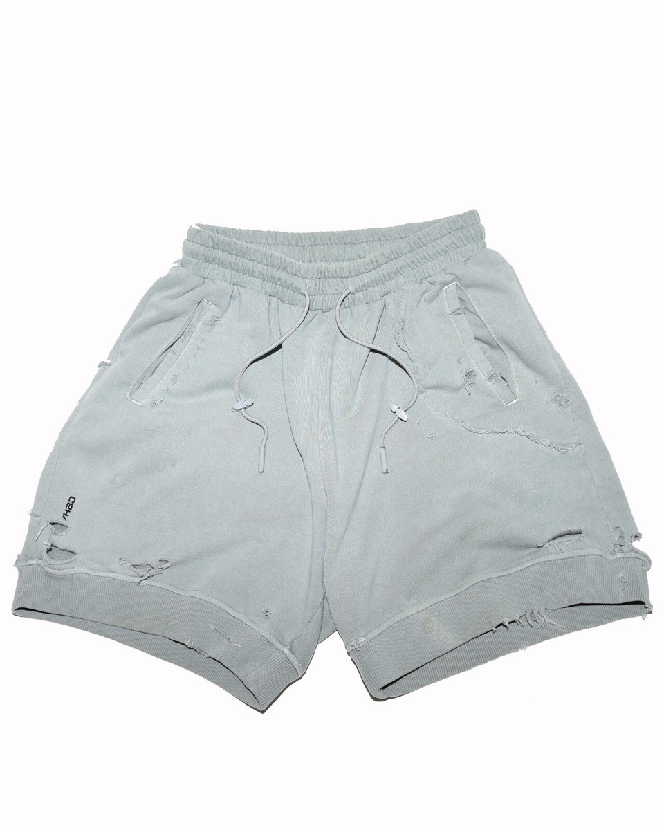 POWER SHOULDER SHORT SWEAT TOPS グレー CLANE - パワーショルダーショートスウェットトップス - POWER
