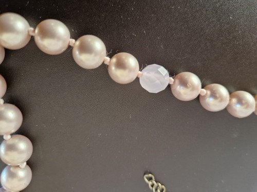 Monet~ Perlen Collier ~ Zartrosa ~ - Bild 2 von 3