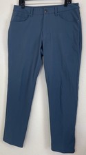 Lululemon Trousers Warpstreme ABC Slim Pants Mens 34x30 Blue Stretch LM5AD8S