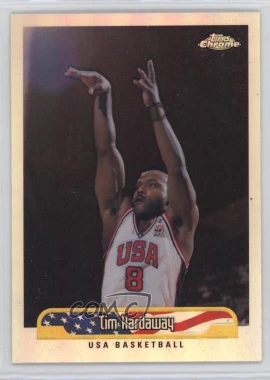 1999-00 Topps Chrome USA Basketball Refractor Tim Hardaway #253 HOF 0q3