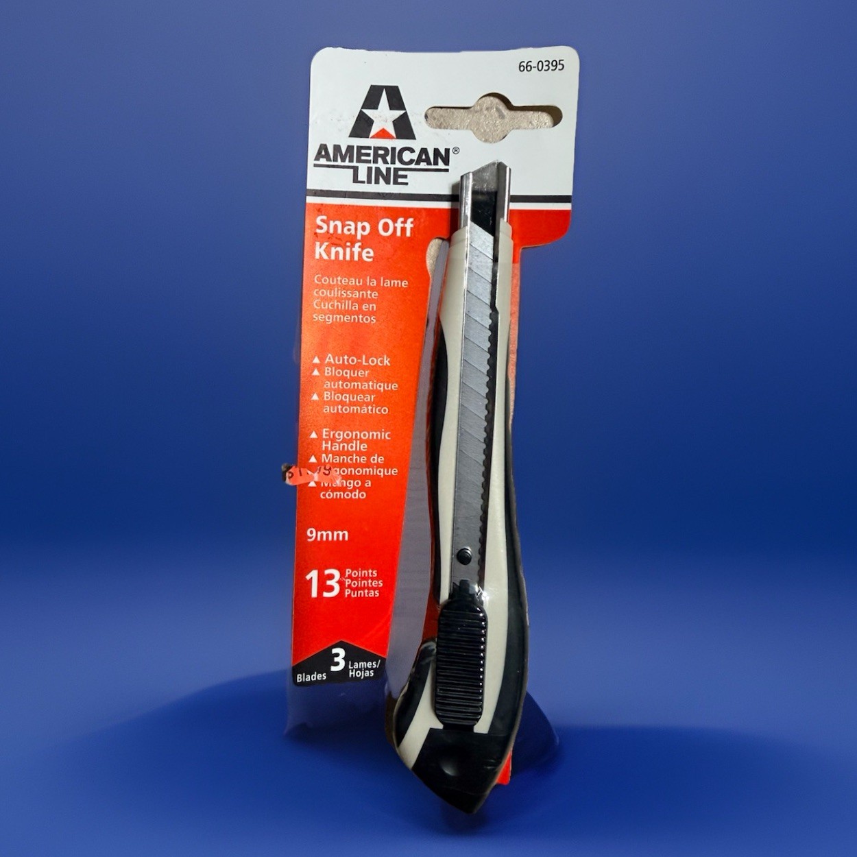American Line 66-0399 Safety Razor Retractable Ergonomic Breakaway Utility Knife