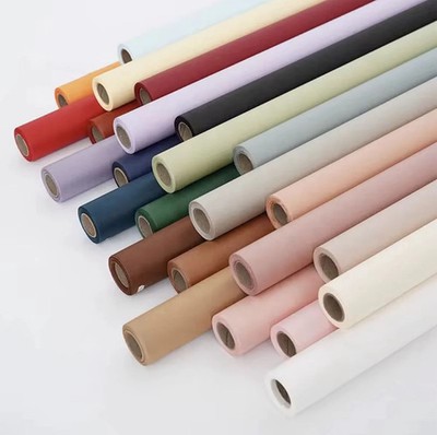 Waterproof Flower Wrapping Paper Roll, Korean Wrap in plastic for 58cmx10m