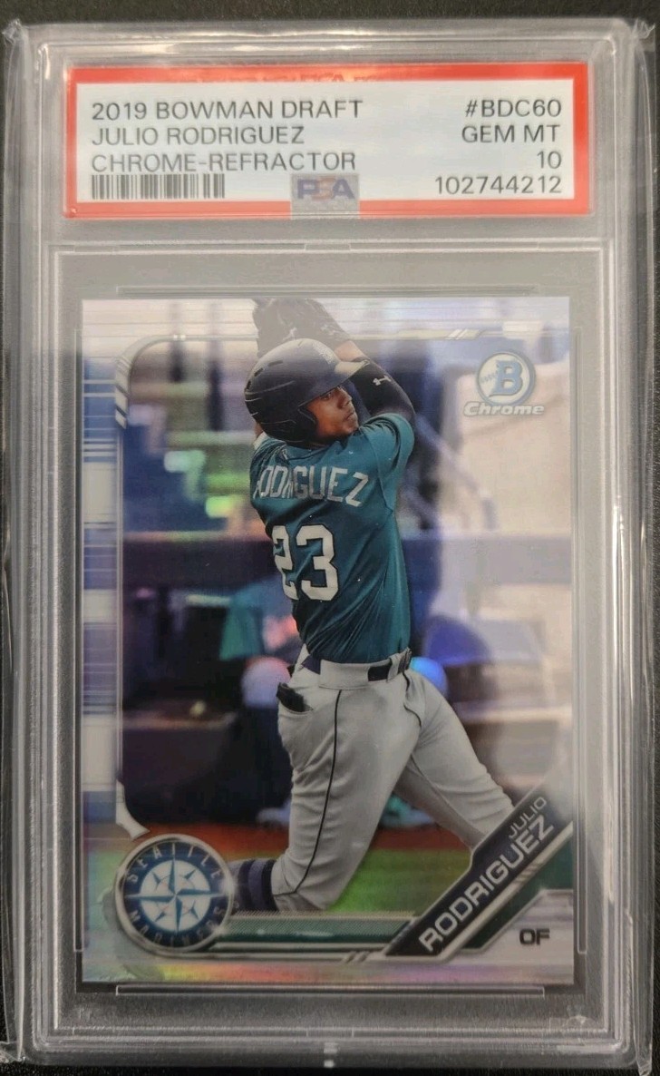 2019 Bowman Draft - Chrome Julio Rodriguez #BDC-60 Refractor (RC) PSA 10