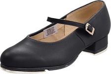 Bloch Dance Women's Tap On Leather Tap Shoe, Black, 12