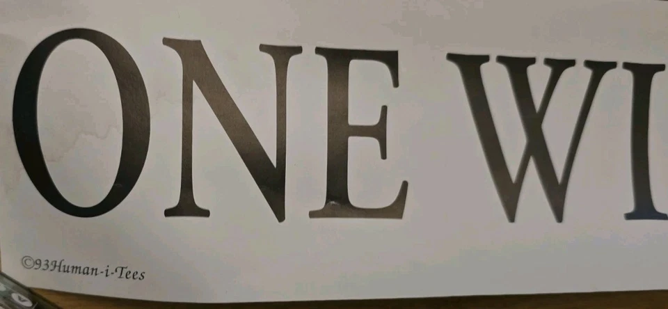 Vintage 1993 Human-I-Tees "One With The Earth" Poster 25x33 Rare Art Print - image 3 of 4