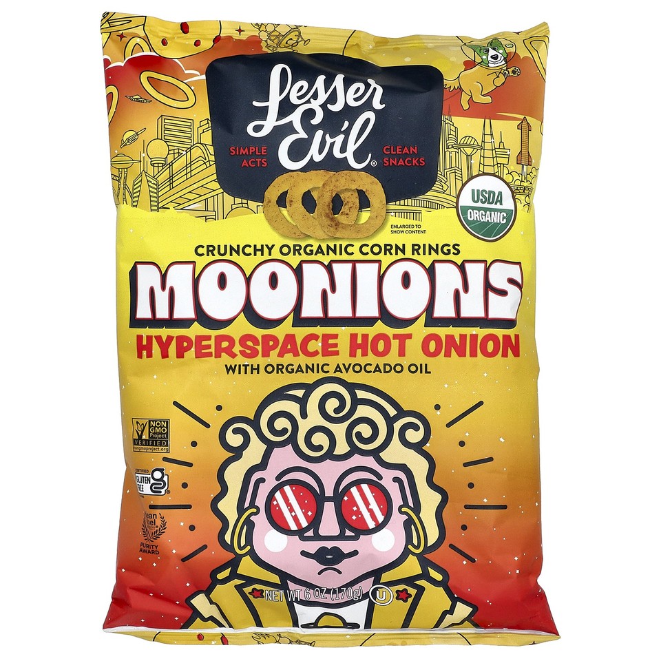Moonions, Hyperspace Hot Onion, 6 oz (170 g)