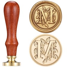 Yoption Vintage Initial Alphabet Wax Seal Stamp, Letter M M