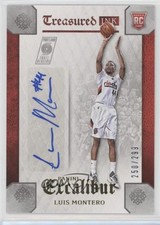 2015-16 Panini Excalibur Treasured Ink 250/299 Luis Montero #TI-LMT Auto 0c2