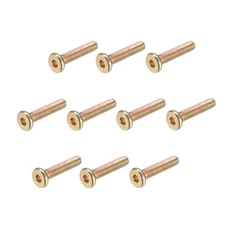 M6x30mm Furniture Screw Hex Socket Machine Screws Zinc Plated Full Thread 20Pcs