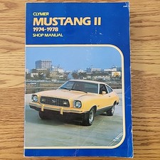 Original 1974-1978 Mustang Ii Clymer Repair Shop Service Manual