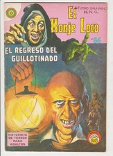 EL MONJE LOCO #86 MEXICAN HORROR COMIC 1969 HNG STAMP WARREN UNCLE CREEPY SWIPE