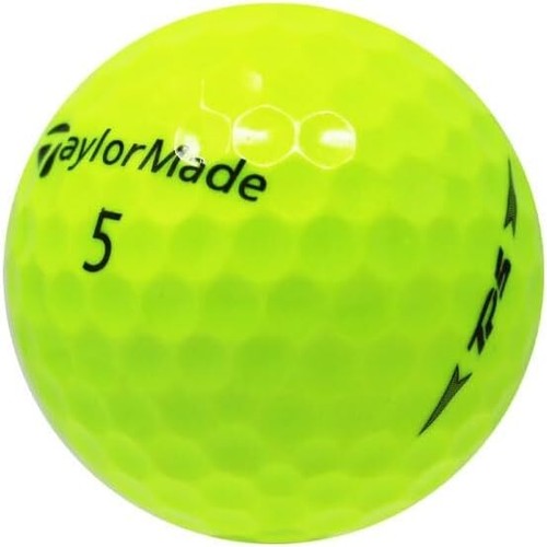 TaylorMade TP5 Yellow Used Golf Balls in Near Mint Condition, AAAA Quality