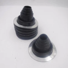 7 Pk SpringSeal No. #2 Round Flexible Roof Pipe Flashing 1-5/8" to 3-1/4" Black