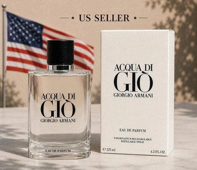 New Giorgio Armani Aqua Di Gio 4.2oz Spray for Men Eau De Parfum sealed box