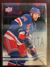 Carson Soucy 2025-26 Upper Deck Series 2 Clear Cut Parallel Card #370