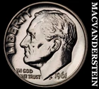 1961 Roosevelt Dime- Silver- Choice Gem Proof Luster No Reserve #J2097