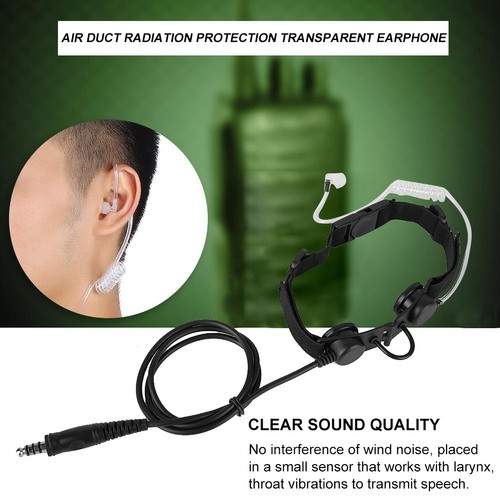 Z Tactic Throat Mic Z003 Kopfhörer Mit Wasserdichtem PTT Für UV 5R KUI - Photo 5/12