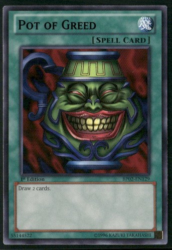 Pot of Greed [1st Edition] BP02-EN129 YuGiOh Battle Pack 2: War of the Giants card