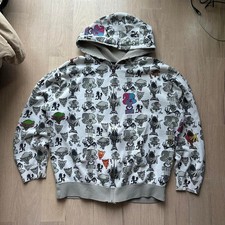 Rare Vintage Y2K Insane Clown Posse ICP All Over AOP Zip Up Hoodie Sweatshirt