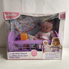 Kidoozie Lullaby Baby Playset Baby Doll Crib Toddler Toy New In Dmgd Box