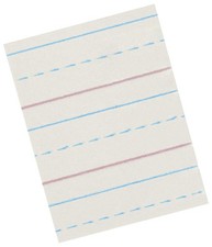 School Smart Zaner-Bloser Writing Paper, Handwriting Practice Lined Paper
