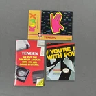Vintage Klax Manual Lot Nintendo NES Instruction Booklets Tengen Nintendo Ads