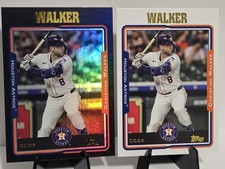 Christian Walker 2025 Topps Archives Black Foilboard + Base #282 Houston Astros