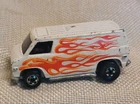 Vintage Hot Wheels Super Van White Red Orange Flames 1974 Hong Kong No 16