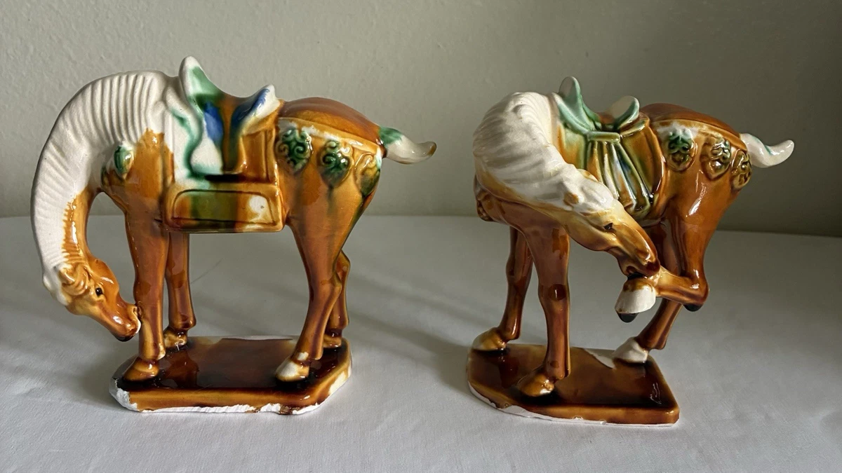 骨董品　像 中国风唐马摆件、雕像618-907 | eBay