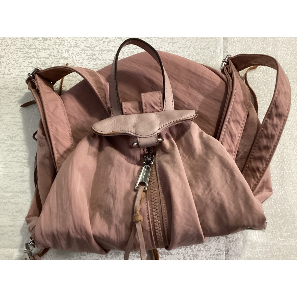 Rebecca Minkoff Julian Nylon Backpack vintage pink | eBay