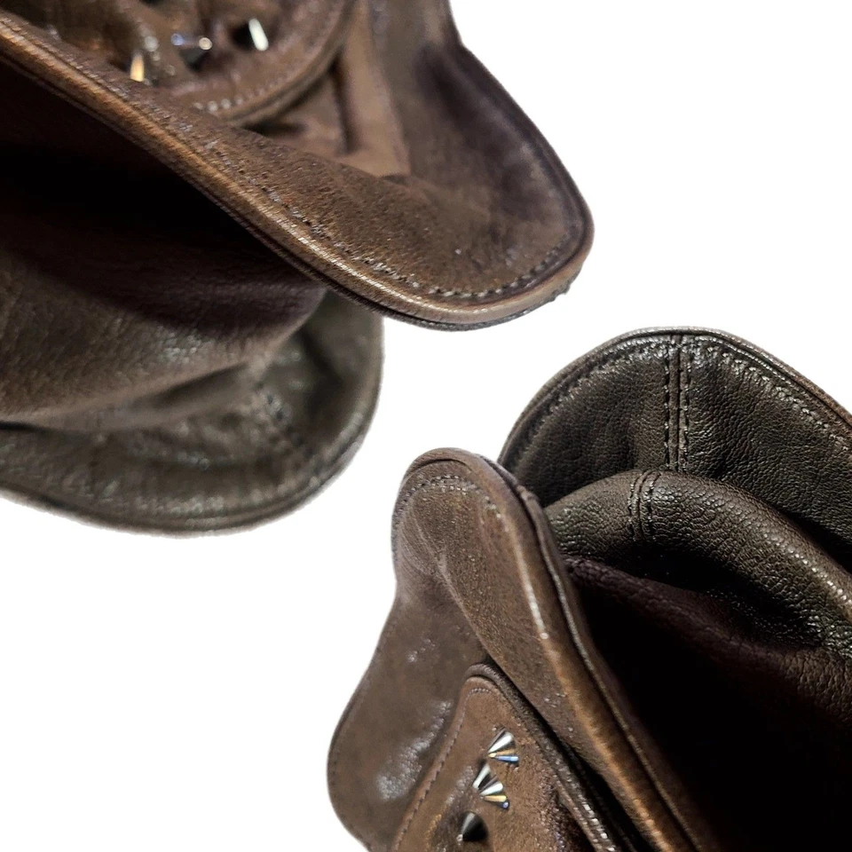 Bolso de Hombro 3.1 Phillip Lim - Edie Gris Cuero Tachonado Arco Acento Usado en Excelente Condición Foto 4 de 4