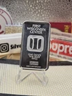 1oz .999 Silver Bar First Wisconsin Center Switzerland Bar Swiss made Suisse