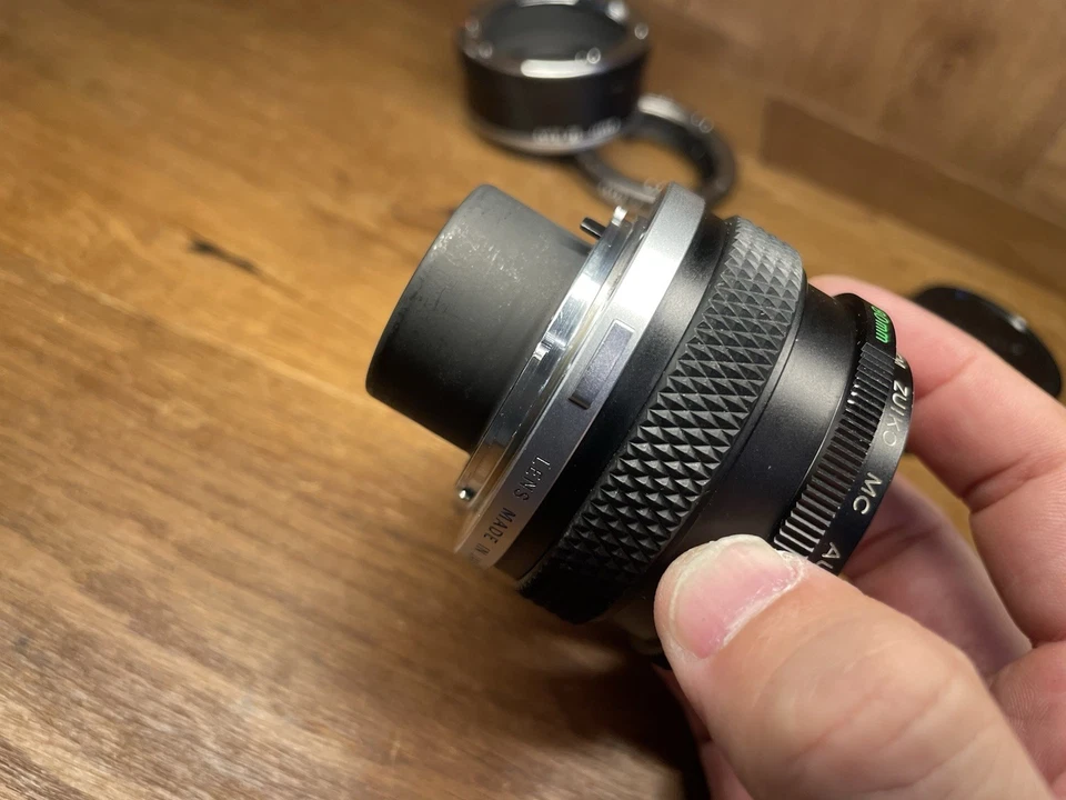 *Near Mint ++* Olympus Zuiko Auto 1:1 Macro 80mm F/4 Lens Auto Extension 25 & 7 - Image 2 of 4