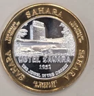 Sahara Hotel & Casino .999 Silver Casino Token Hotel Sahara 1952 $10 Token