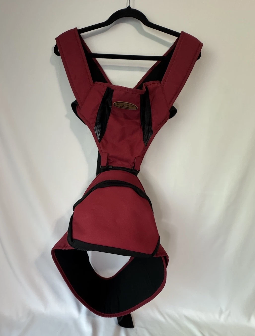 Ergonomic Baby Carrier with Hip Seat for Toddler - Red