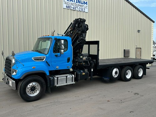 2014 Freightliner 114SD Hiab 72' Knuckle Boom Crane Truck! 500HP!