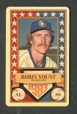 Robin Yount Brewers 1983 Perma-Graphic MLB Baseball Super Star Credit Card