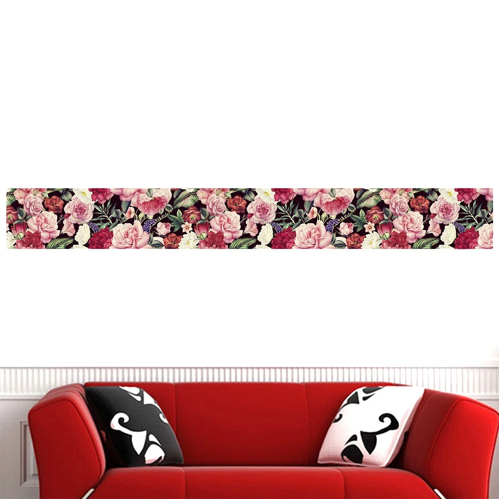 Bordo da parete impermeabile, bordi in schiuma autoadesivi, per la decorazione di interni, bagno, cucina, colore: bianco