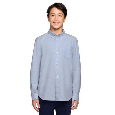 Gap Kids Boys Size Small 7/8 Blue Oxford Shirt NWT