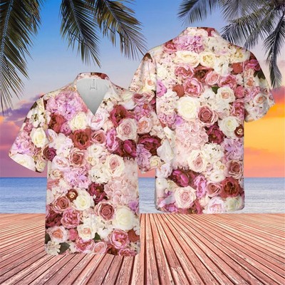 Aloha Flower Hawaiian Shirt Summer Vacation Beach Tropical