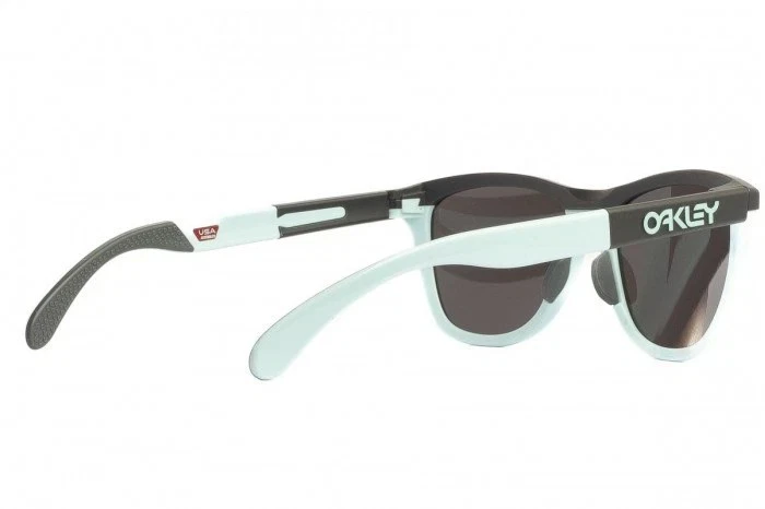 Oakley OO9284-0355 Sunglasses Frogskins Matte Carbon/Blue Prizm Gray Lenses - Image 3 of 4