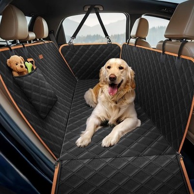 Funda de asiento de coche para perros 100% impermeable y resistente a los araña