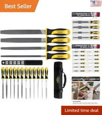 Premium High-Quality 17PCS File Set - Metal, Wood, Jewelry - Tool Bag Included