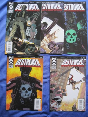 DESTROYER : complete 5 issue 2009 MARVEL MAX PUNISHER series by Robert Kirkman