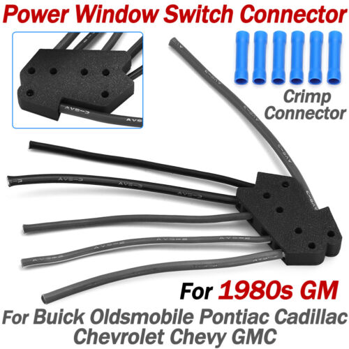 Prise connecteur de fenêtre d'alimentation pour années 80 GM Pigtail Chevy GMC Pontiac Cadillac - Photo 1/10