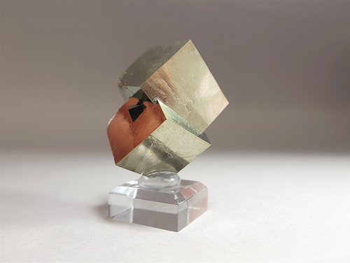Nearly Flawless Double Cube Pyrite Crystal Double #12