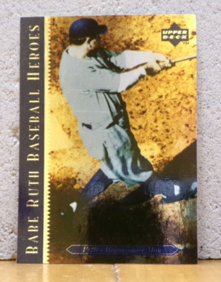BASEBALL CARD BABE RUTH BASEBALL HEROES 1920 - RENAISSANCE MAN UPPER DECK CHASE