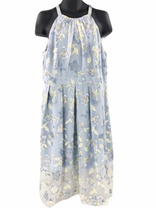 vince camuto embroidered mesh midi dress