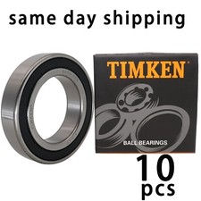 10PCS TIMKEN 6009-2RS 45X75X16MM Double Rubber Seal Ball Bearings 6009RS