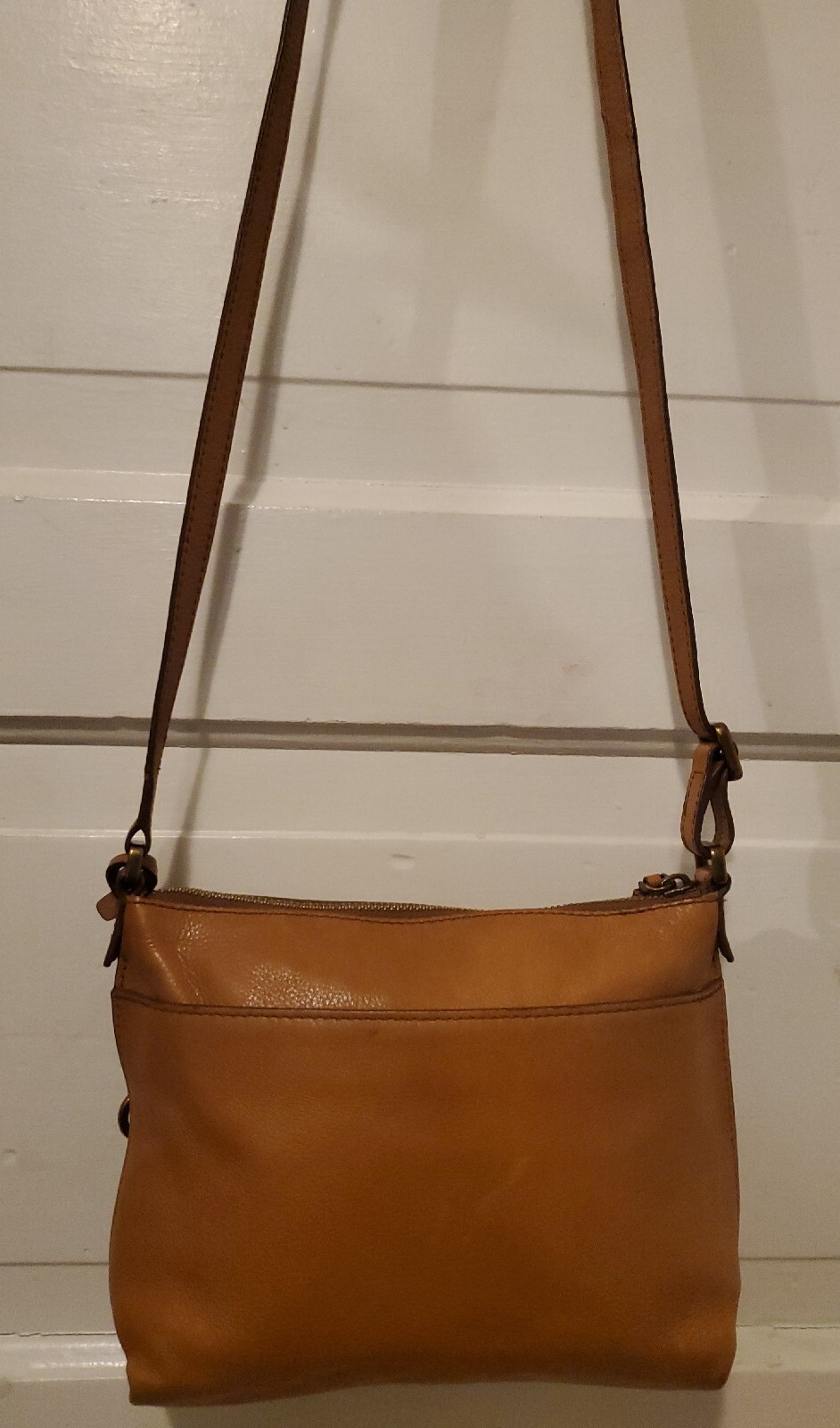 Women’s FOSSIL Super Soft Tan Leather Crossbody Shoulder Bag Purse eBay